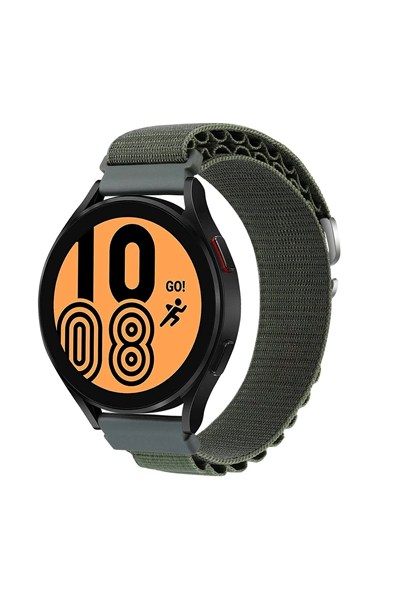 Mey İthalat®  Watch 22mm KR410 Kumaş Kordon - Yeşil