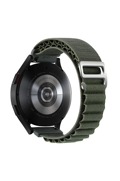 Mey İthalat®  Watch 22mm KR410 Kumaş Kordon - Yeşil