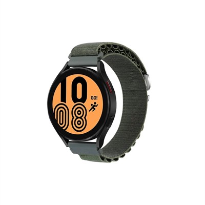Mey İthalat®  Watch 22mm KR410 Kumaş Kordon - Yeşil