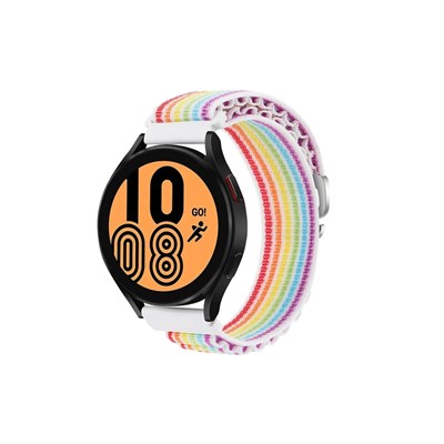 Mey İthalat®  Watch 22mm KR410 Kumaş Kordon - Gökkuşağı