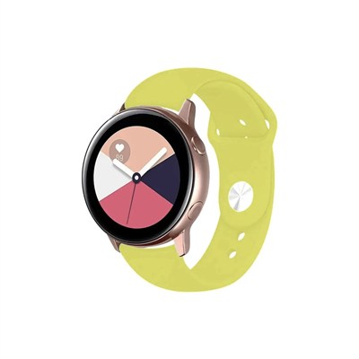 Mey İthalat®  Watch 22mm Klasik Kordon - Sarı