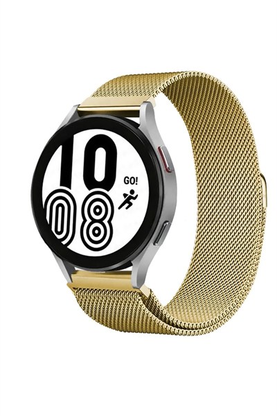 Mey İthalat®  Watch 22mm Metal Mıknatıslı Kordon - Gold