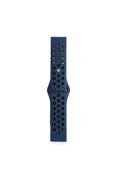 Mey İthalat®  Watch 22mm Spor Delikli Kordon - Lacivert-Siyah