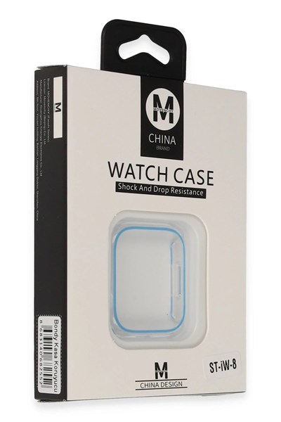 Mey İthalat®  Watch 45mm Bondy Kasa Koruyucu - Mavi