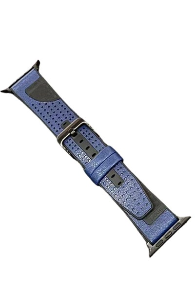 Mey İthalat®  Watch 45mm Buff Deri Kordon - Lacivert