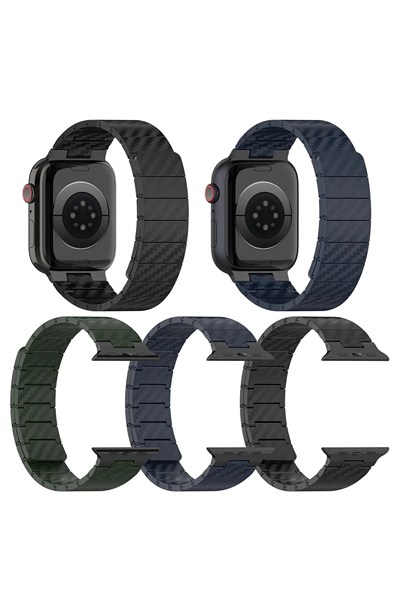 Mey İthalat®  Watch 45mm Carbon Steel Kordon - Lacivert