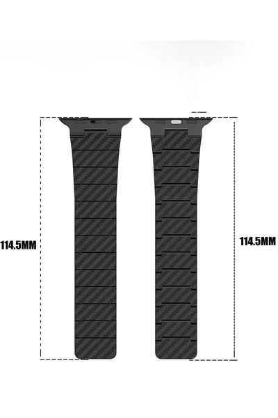 Mey İthalat®  Watch 45mm Carbon Steel Kordon - Koyu Yeşil