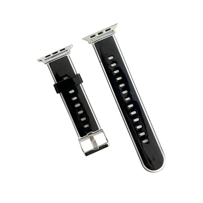 Mey İthalat®  Watch 45mm Jelly Silikon Kordon - Siyah