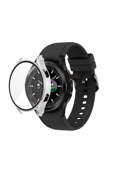 Mey İthalat®  Watch 5 44mm Wall Camlı Kasa Ekran Koruyucu - Gümüş