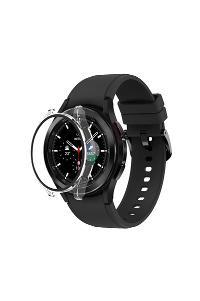Mey İthalat®  Watch 5 Pro 45mm Wall Camlı Kasa Ekran Koruyucu - Şeffaf