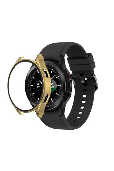 Mey İthalat®  Watch 5 Pro 45mm Wall Camlı Kasa Ekran Koruyucu - Gold