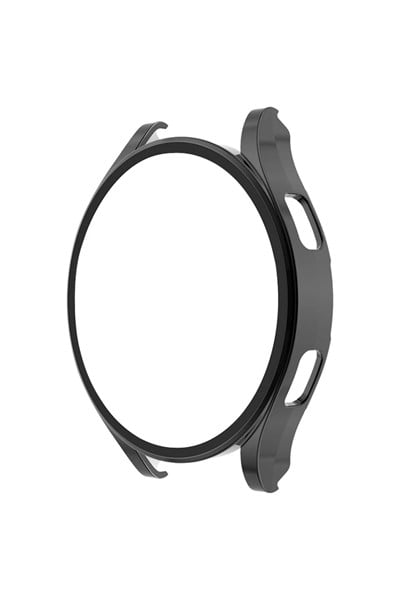 Mey İthalat®  Watch 5 Pro 45mm Wall Camlı Kasa Ekran Koruyucu - Siyah