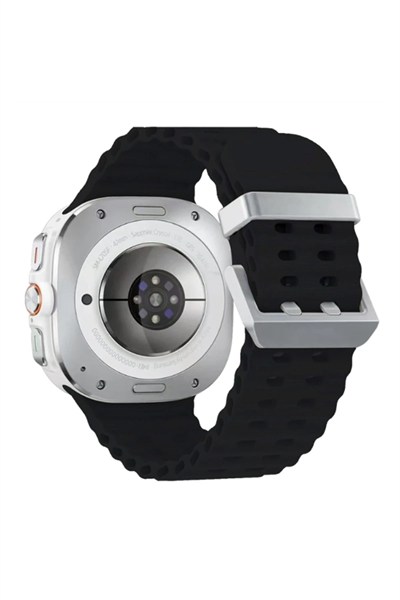 Mey İthalat®  Watch 7 Ultra KR417 Rug Silikon Kordon - Siyah