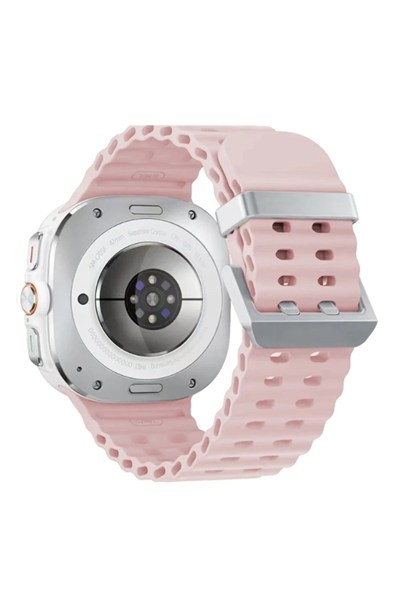 Mey İthalat®  Watch 7 Ultra KR417 Rug Silikon Kordon - Pudra