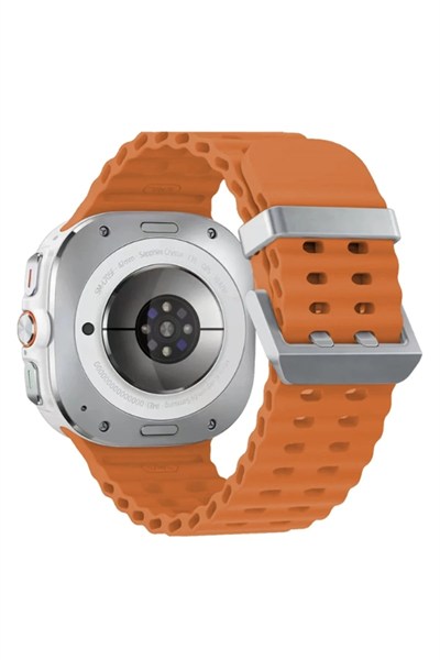 Mey İthalat®  Watch 7 Ultra KR417 Rug Silikon Kordon - Turuncu