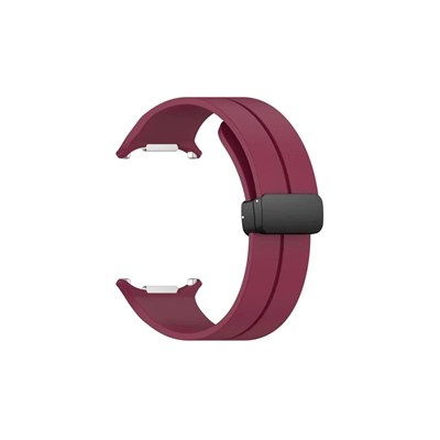 Mey İthalat®  Watch 7 Ultra KR418 Tender Silikon Kordon - Bordo