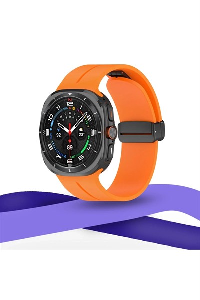 Mey İthalat®  Watch 7 Ultra KR418 Tender Silikon Kordon - Gri