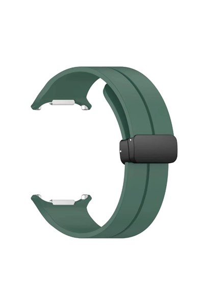 Mey İthalat®  Watch 7 Ultra KR418 Tender Silikon Kordon - Koyu Yeşil
