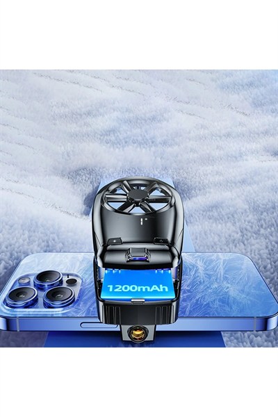 Mey İthalat®  X110 Radyatör Telefon Soğutucu Fan - Siyah