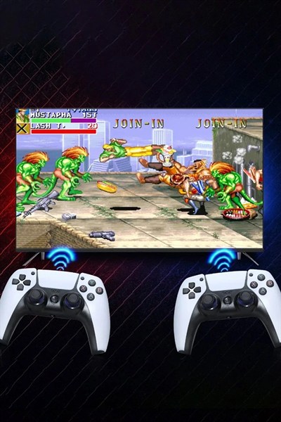 Mey İthalat®  Y5 64GB Android Dual Pad 4K Game Stick - Beyaz