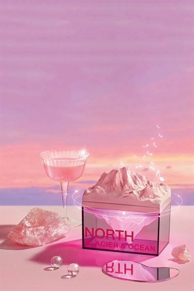 Mey İthalat®  Z4 Kuzey Okyanus Temalı Gece Lambası Özellikli BT Kablosuz Hoparlör - Pembe