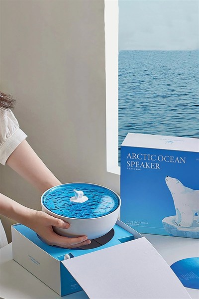 Mey İthalat®  Z5 Arktik Okyanus Temalı BT Kablosuz Hoparlör - Mavi