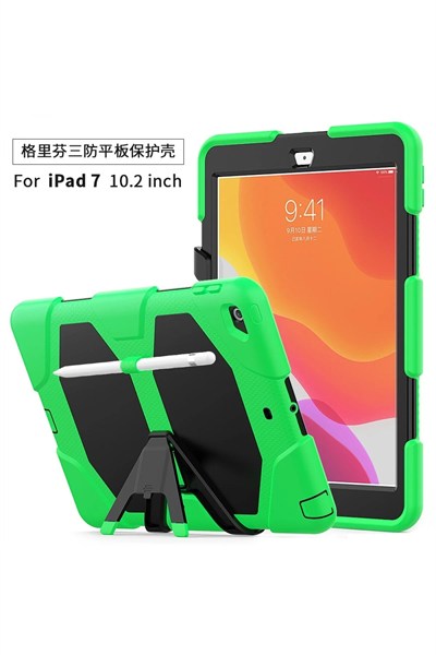Mey İthalat®  iPad 10.2 (7.nesil) Kılıf Griffin Tablet Kapak - Yeşil