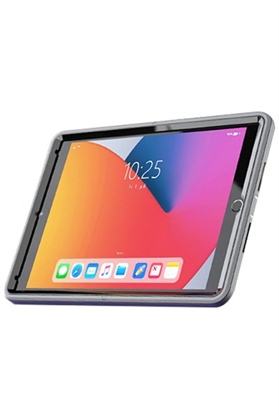Mey İthalat®  iPad 10.2 (7.nesil) Kılıf Hand Strap Tablet Kılıfı - Gri
