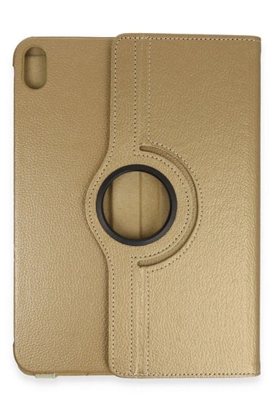 Mey İthalat®  iPad 2022 10.9 (10.nesil) Kılıf 360 Tablet Deri Kılıf - Gold