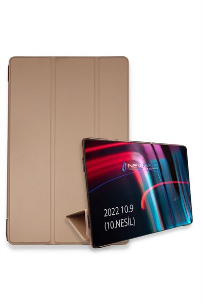 Mey İthalat®  iPad 2022 10.9 (10.nesil) Kılıf Tablet Smart Kılıf - Rose Gold