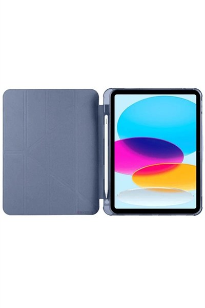 Mey İthalat®  iPad 2022 10.9 (10.nesil) Kılıf Kalemlikli Mars Tablet Kılıfı - Lavender