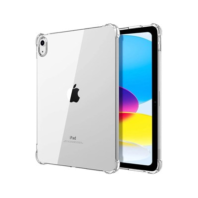 Mey İthalat®  iPad 2022 10.9 (10.nesil) Kılıf Anti Shock Tablet Silikon - Şeffaf