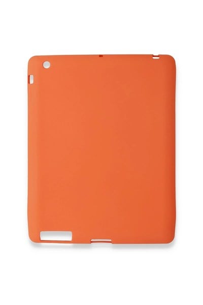 Mey İthalat®  iPad 4 9.7 Kılıf Evo Tablet Silikon - Turuncu
