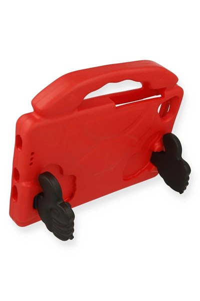 Mey İthalat®  iPad 4 9.7 Kılıf Like Stantlı Tablet Silikon - Kırmızı