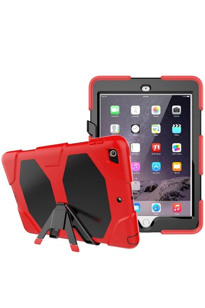 Mey İthalat®  iPad 5 Air 9.7 Kılıf Griffin Tablet Kapak - Kırmızı