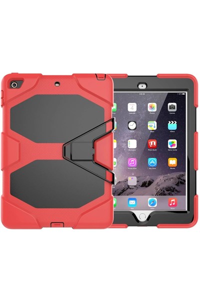 Mey İthalat®  iPad 5 Air 9.7 Kılıf Griffin Tablet Kapak - Kırmızı