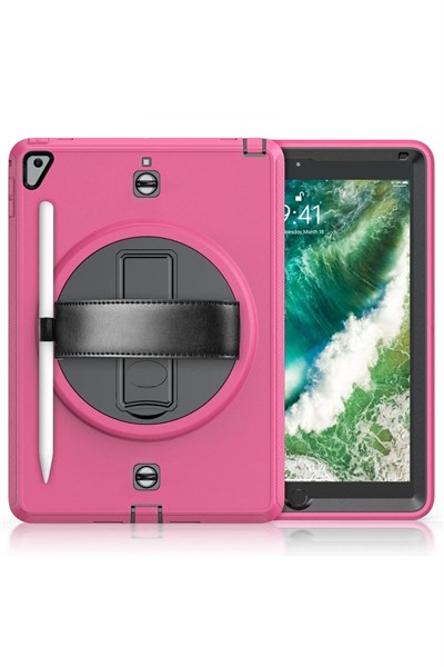 Mey İthalat®  iPad 5 Air 9.7 Kılıf Strap-C Otterbox Tablet Kapak - Pembe