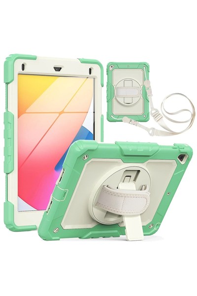 Mey İthalat®  iPad 5 Air 9.7 Kılıf Strap New Tablet Kapak - Yeşil