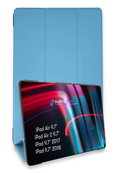 Mey İthalat®  iPad 5 Air 9.7 Kılıf Tablet Smart Kılıf - Mavi