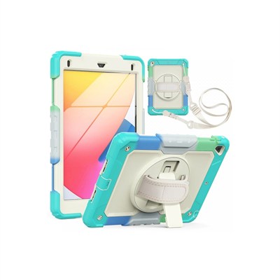 Mey İthalat®  iPad 5 Air 9.7 Kılıf Tablet Rainbow Kapak - Turkuaz