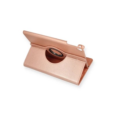 Mey İthalat®  iPad 9.7 (2018) Kılıf 360 Tablet Deri Kılıf - Rose Gold