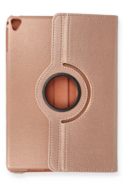 Mey İthalat®  iPad 9.7 (2018) Kılıf 360 Tablet Deri Kılıf - Rose Gold