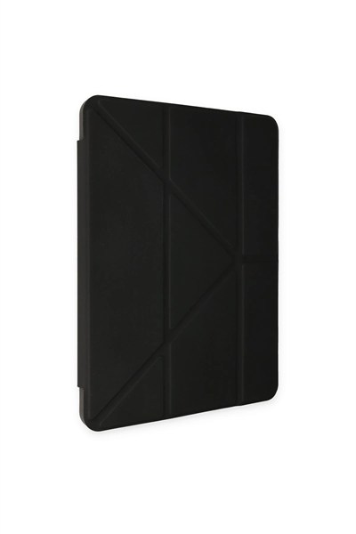 Mey İthalat®  iPad Air 4 10.9 Kılıf Kalemlikli Mars Tablet Kılıfı - Siyah