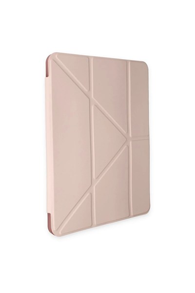 Mey İthalat®  iPad Air 4 10.9 Kılıf Kalemlikli Mars Tablet Kılıfı - Rose Gold