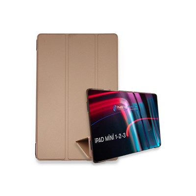 Mey İthalat®  iPad Mini 3 Kılıf Tablet Smart Kılıf - Rose Gold