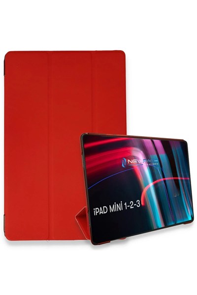 Mey İthalat®  iPad Mini 3 Kılıf Tablet Smart Kılıf - Kırmızı