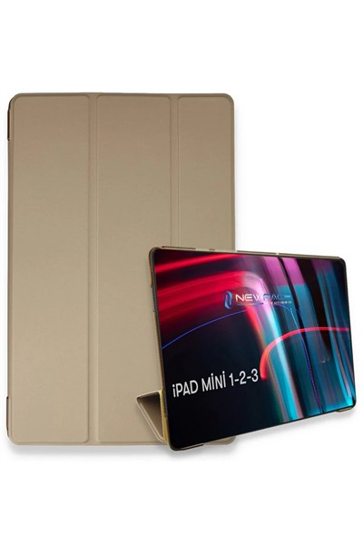 Mey İthalat®  iPad Mini 3 Kılıf Tablet Smart Kılıf - Gold