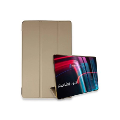 Mey İthalat®  iPad Mini 3 Kılıf Tablet Smart Kılıf - Gold