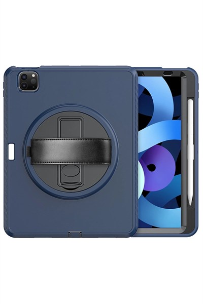 Mey İthalat®  iPad Pro 11 (2018) Kılıf Hand Strap Tablet Kılıfı - Lacivert