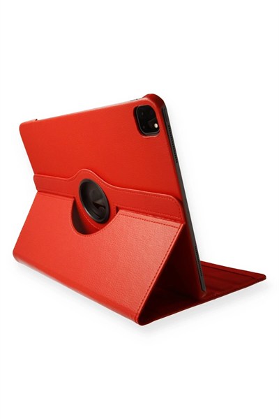 Mey İthalat®  iPad Pro 11 (2020) Kılıf 360 Tablet Deri Kılıf - Kırmızı